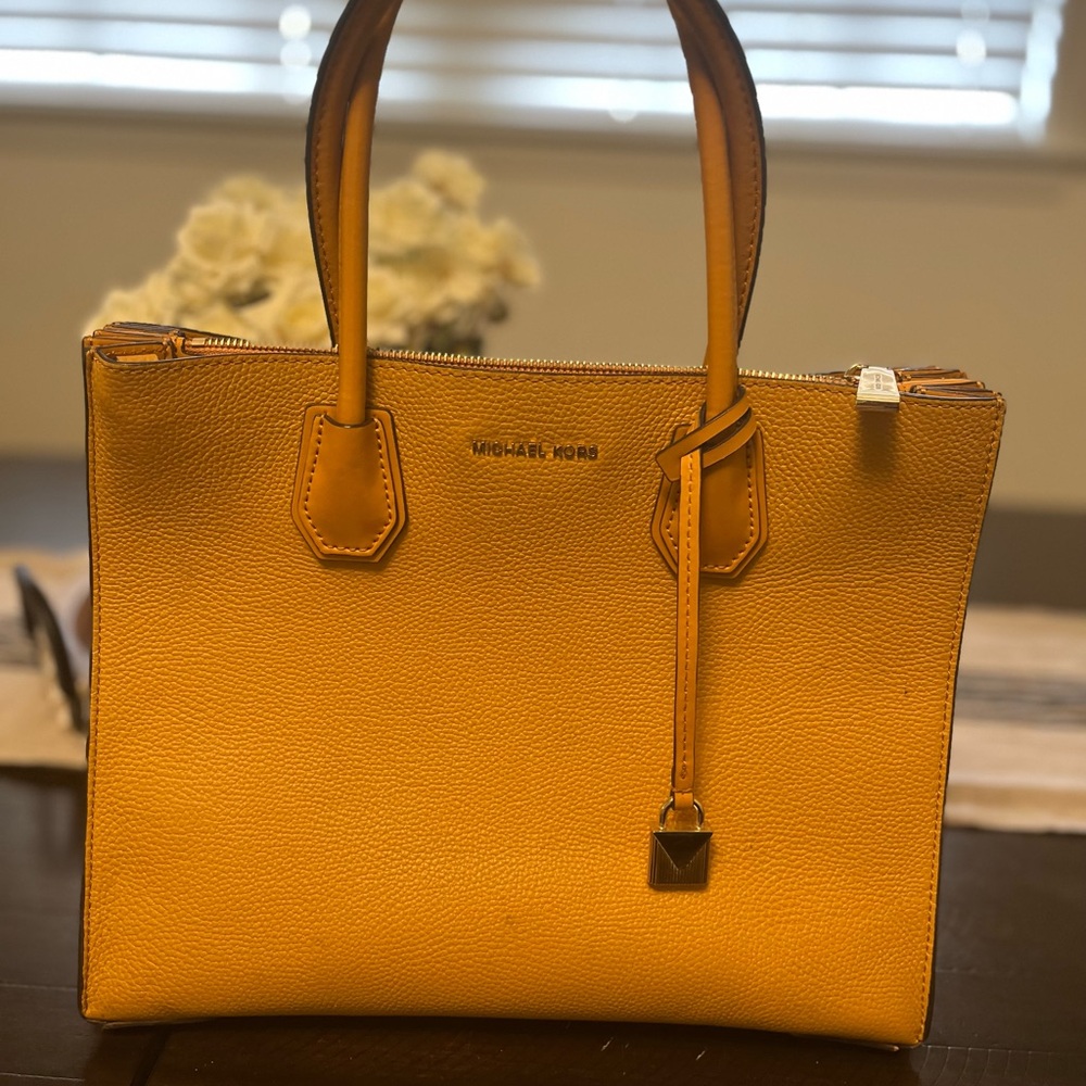 Michael Kors Mustard Yellow Tote Bag